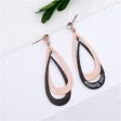 18K Rose Gold-Plated Interlocking Drop Earrings Cheap