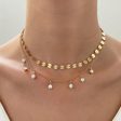 18K Gold-Plated & Cubic Zirconia Sequin Station Necklace Fashion