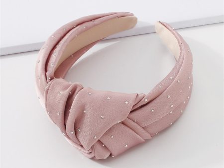 Pink & Cubic Zirconia Knot Hard Headband Sale