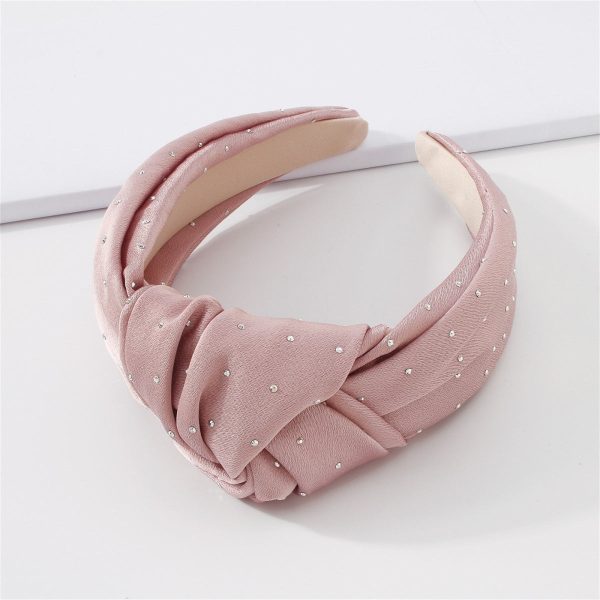 Pink & Cubic Zirconia Knot Hard Headband Sale