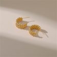 18K Gold-Plated Tri-Twine Huggie Earrings Sale