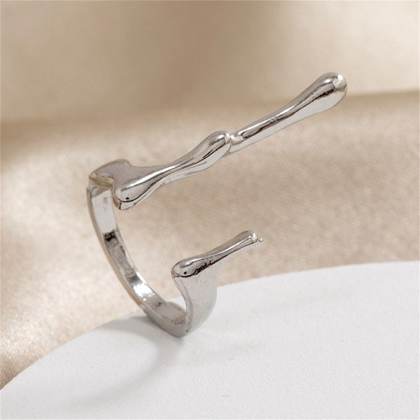 Silver-Plated Bar Open Ring Cheap