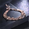 18K Rose Gold-Plated Bead Bracelet For Discount