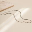 Silver-Plated Twisted Snake Chain Necklace Sale