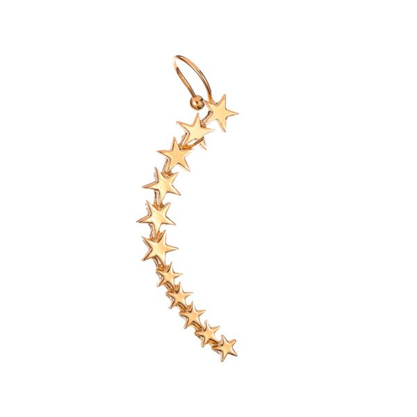 18K Gold-Plated Star Ear Climber Online Sale