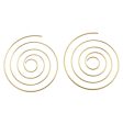 18K Gold-Plated Vortex Hoop Earrings Cheap