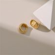 18K Gold-Plated Triangle Huggie Earrings For Cheap