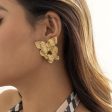 18K Gold-Plated Double-Butterfly Dangle Earrings Online Sale