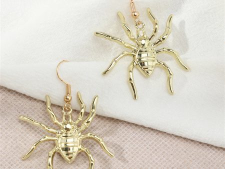 18K Gold-Plated Spider Drop Earrings Sale