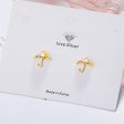 18K Gold-Plated Umbrella Stud Earrings on Sale