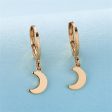 18K Gold-Plated Moon Huggie Earrings Supply