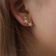 18K Gold-Plated Stars Ear Climbers Online now