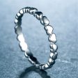 Silver-Plated Interlocking Heart Band For Sale