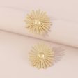 18K Gold-Plated Sunflower Stud Earrings on Sale