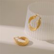 18K Gold-Plated Twisted Twine Huggie Earrings Online Sale