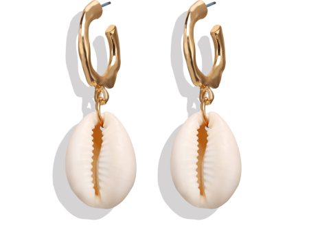 Shell & 18K Gold-Plated Drop Earrings Online Hot Sale