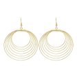 18K Gold-Plated Layered Hoop Drop Earring Supply