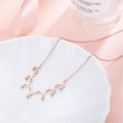 18K Rose Gold-Plated Letter V & Bead Necklace Hot on Sale