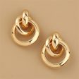 18K Gold-Plated Layered Drop Earrings Fashion