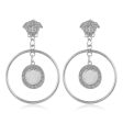 Silver-Plated Figure Drop Earrings For Discount