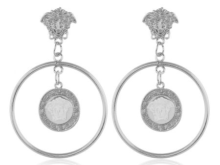 Silver-Plated Figure Drop Earrings For Discount