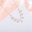 18K Rose Gold-Plated Letter V & Bead Necklace Hot on Sale