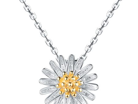 18K Gold-Plated & Sterling Silver Mum Pendant Necklace Sale