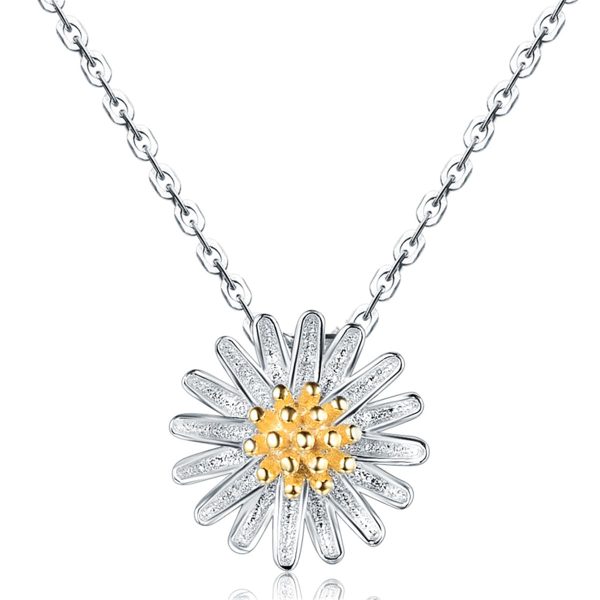 18K Gold-Plated & Sterling Silver Mum Pendant Necklace Sale