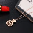 18K Rose Gold-Plated Purse Pendant Necklace on Sale