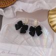 Black Acrylic & Cubic Zirconia Bow Baguette-Cut Drop Earrings Online