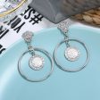 Silver-Plated Figure Drop Earrings For Discount