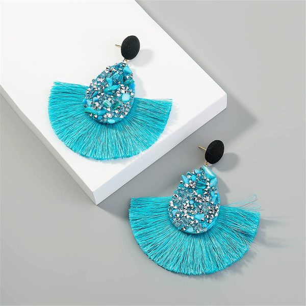 18K Gold-Plated Tassel Drop Earrings Fashion