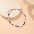 Blue Acrylic & 18K Gold-Plated Evil Eyes Beaded Choker Necklace Sale