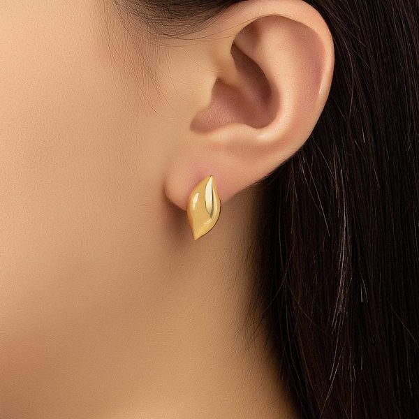 18K Gold-Plated Drop Stud Earrings Sale