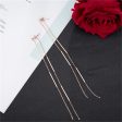 18K Rose Gold-Plated Bar Tassel Ear Jackets on Sale