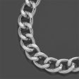 Silver-Plated Chunky Curb Chain Necklace Hot on Sale