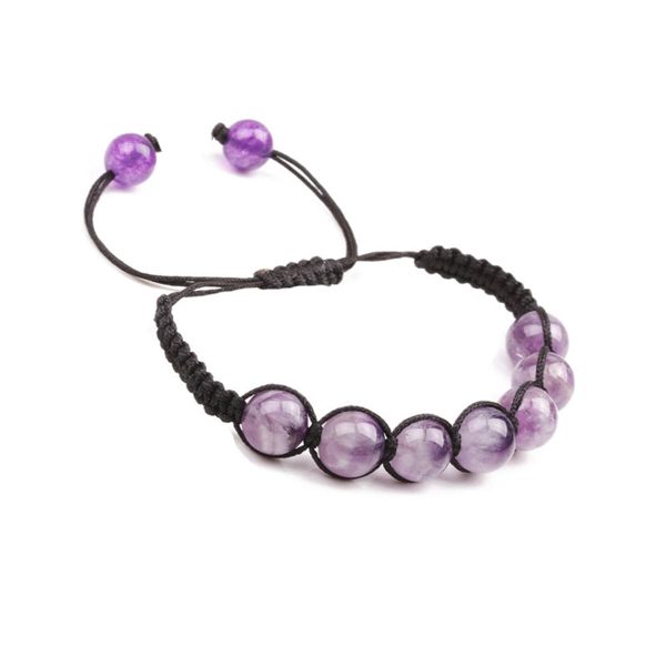 Amethyst & Lapis Beaded Stretch Bracelet Sale