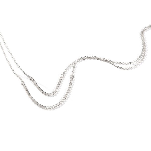 Silver-Plated Layered Necklace Sale