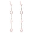 18K Rose Gold-Plated  Love  Drop Earrings Sale