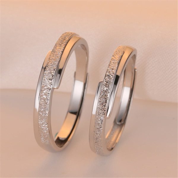 Sterling Silver Frosted Ring - Set Of Two Online Hot Sale