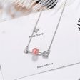 Strawberry Red Crystal & Silver-Plated Arrow Pendant Necklace Online