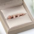 18K Rose Gold-Plated Cube Stud Earrings Supply