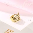 18K Gold-Plated Skeleton Hand Ear Cuff Online Sale