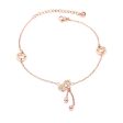 18K Rose Gold-Plated Calabash & Coin Charm Anklet Online Hot Sale