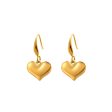 18K Gold-Plated Heart Drop Earrings Sale