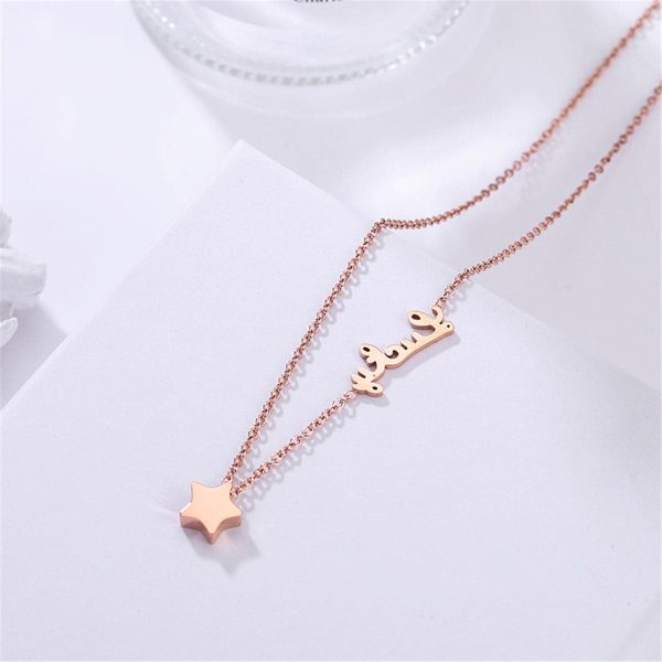 18K Rose Gold-Plated  Lucky  Star Pendant Necklace Hot on Sale