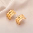 18K Gold-Plated Layered Huggie Earrings Hot on Sale