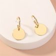 18K Gold-Plated Circle Huggie Earrings on Sale