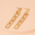 18K Gold-Plated Chain Drop Earrings Sale