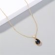 Black Crystal & 18K Gold-Plated Pendant Necklace Sale